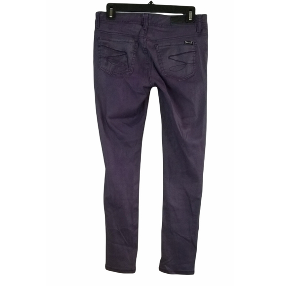 3/$25 Seven7 Size 6P Purple Skinny Jeans - Picture 2 of 6